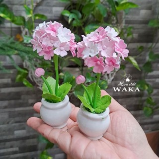 Hoa Đất Sét Mini- Tú Cầu 12cm