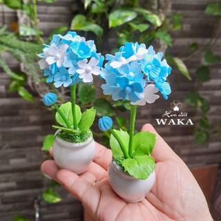 Hoa Đất Sét Mini- Tú Cầu 12cm