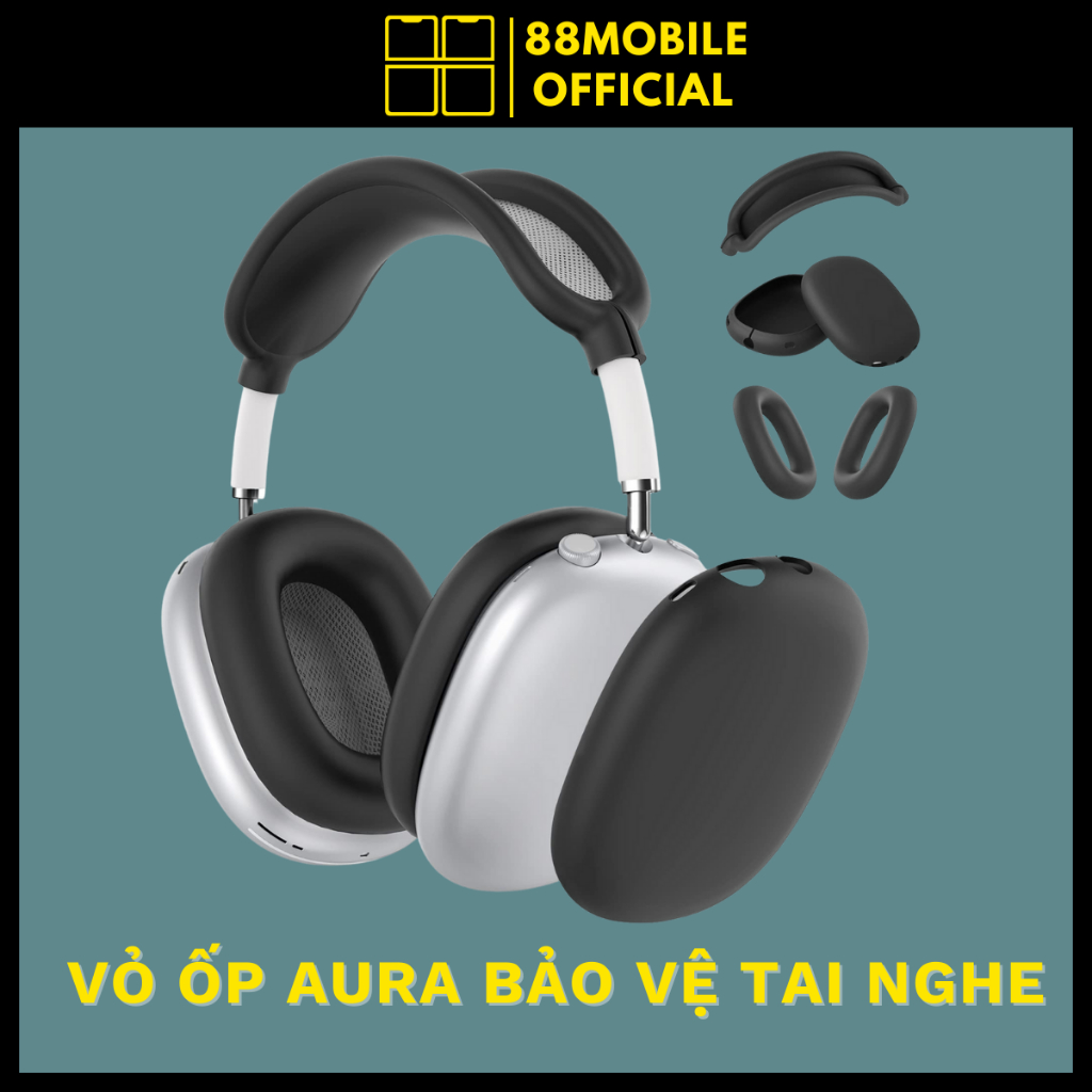 Ốp Case Aura Bảo Vệ Tai Nghe Air Max Silicon Siêu Mỏng, Chống Sốc, Chống Trầy Xước I 88Mobile