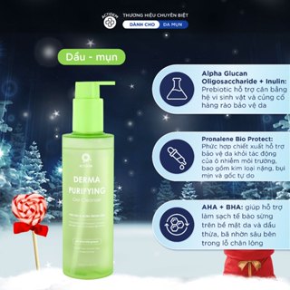  Gel rửa mặt dành cho da dầu mụn nhạy cảm Actidem Derma Purifying Gel Cleanser 180 200ml 