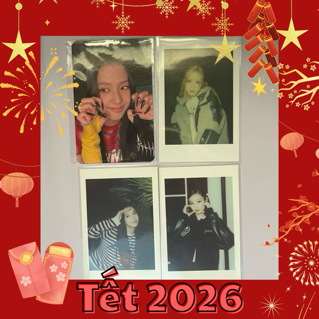 [ĐỌC KĨ MÔ TẢ]Cạc,Card bo góc photocard POB Jisoo MD Jump ,pob pola Lisa,Rosé,Rosie,Jennie bornpink