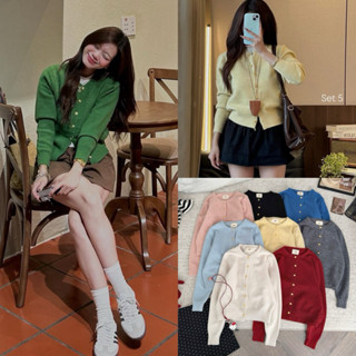  Áo Khoác Len Cardigan Nữ Tag EGG Cúc Đồng Chất Len Lông Thỏ Mềm Hàng QC - mã 3336-902 