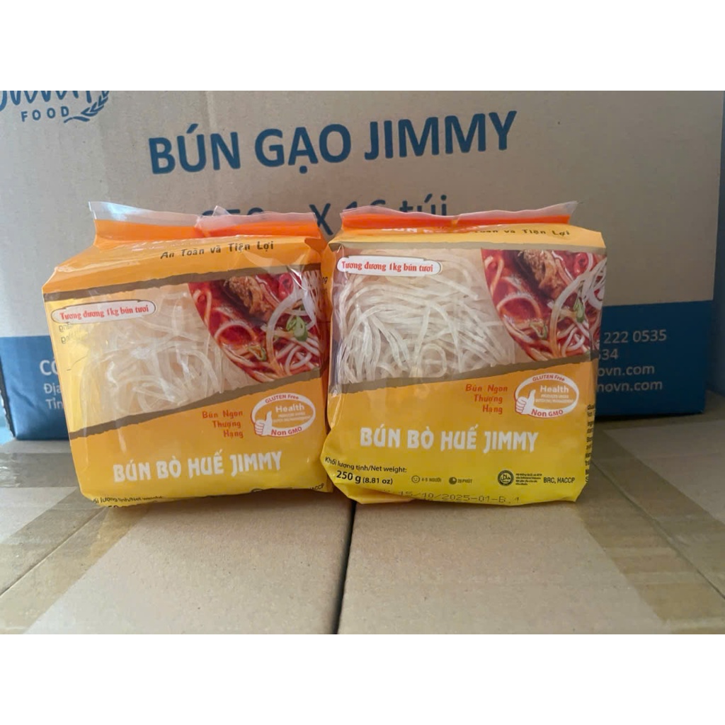 Combo 2 gói Bún bò khô Jimmy 250g (date T12/2026)