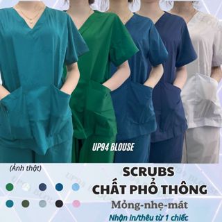 Bộ Scrubs ĐỦ MÀU -  Đồng Phục kỹ thuật viên, Điều Dưỡng, dược sĩ tại Spa, Thẩm Mỹ Viện, bệnh viện vải thường hàng đẹp