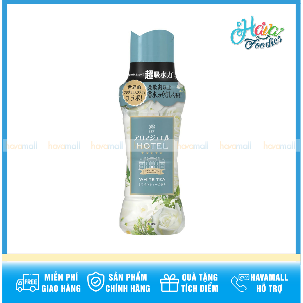 Hạt Xả Vải P&G Hương Trà Trắng Lenor Aroma Jewel 420ml – Aroma Jewel White Tea Softener