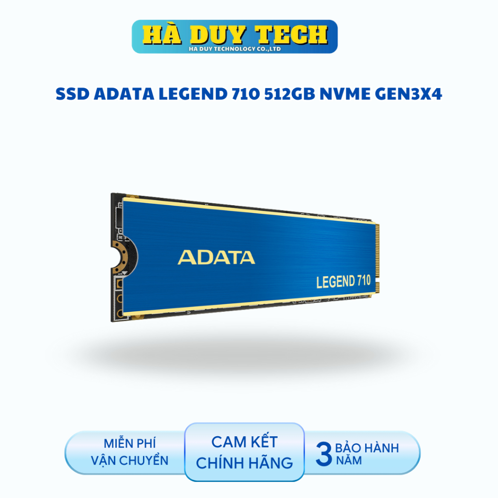 SSD ADATA LEGEND 710 512GB NVME GEN3x4 - Cam Kết Chính Hãng - BH 36T - Ha Duy Tech