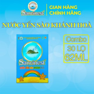   Combo 30 lọ  Nước Yến sào Sanvinest Khánh Hòa dành cho trẻ em lọ 62ml - 211H1 