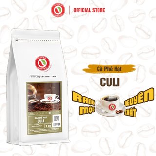 Cà phê hạt Culi gói 1kg - Rang mộc - Đắng mạnh mẽ - Pha máy/pha phin - Copen Coffee