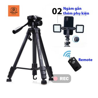 Chân Máy Ảnh Tripod YUNTENG VCT-668 phiên bản 2026 (Tặng Remote bluetooth Yunteng)