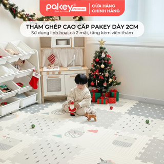  Thảm Ghép Miếng Lót Sàn Dày 2cm PAKEY Siêu Êm Cho Bé Tập Bò Tập Đi Thảm Xốp Cao Cấp 2 Mặt Xinh Xắn 