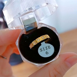 [GIÁ 1 CHIẾC] NHẪN TITAN MẠ VÀNG ĐÍNH  ĐÁ