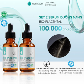   TIẾT KIỆM 43K  Set 2 lọ Serum dưỡng nang tóc & da đầu BIO-PLACENTAL 30ml hỗ trợ mọc tóc 