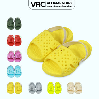 Dép tổ ong cho bé dưới 1 tuổi E197C-1 VAC size 11-14 nhựa EVA cao cấp êm chân có kèm quai thun