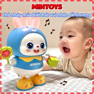  Thỏ nhảy múa chạy bằng pin cho bé - thỏ nhảy múa biết hát vui nhộn dễ thương cho bé Có khỉ nhào lộn 