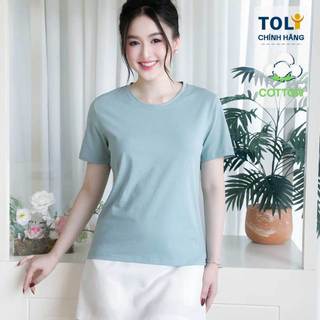  Áo thun nữ cổ tròn TOLI BSB27 – Cotton mềm mịn dáng suông dễ phối dặc ở nhà đi chơi đều đẹp 