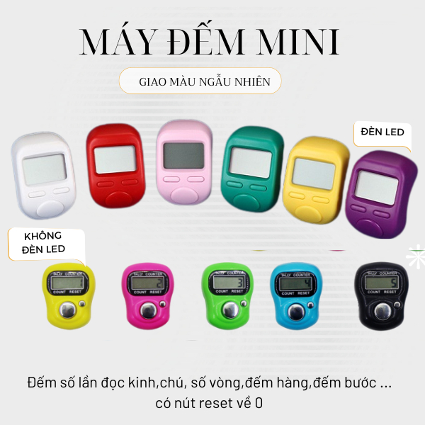 Máy Đếm Mini Đọc kinh Nhỏ Gọn Chính Xác Dễ Dùng -(Freewalker-Ring)