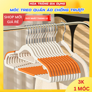 (Loại 1) SET 50 Móc Treo Quấn Áo Chống Trượt, Móc Nhựa Treo Quần Áo Đa Năng Xoay 360 Độ Chịu Lực Tốt