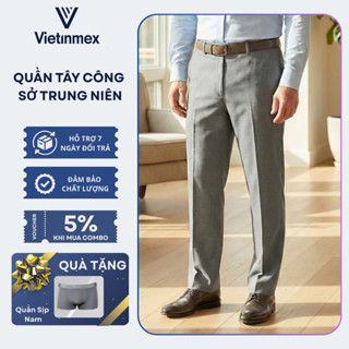  Quần Tây Nam Công Sở Ống Đứng Không Ly Phong Cách Sang Trọng Thanh Lịch 9A817 size từ 29 đến 36 Vietinmex 