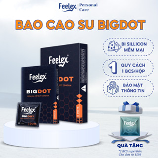  Bao cao su Feelex Bigdot Gai nhiều gel bôi trơn 