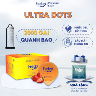  Bao cao su Feelex gân gai nhiều gel bôi trơn 