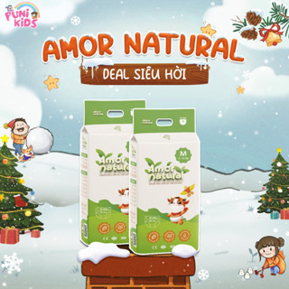   2A   KHÔNG QUÀ  COMBO 02 BỊCH TÃ BỈM AMOR NATURAL dán quần,Bỉm Việt mỏng nhẹ,thấm tốt đủ size NB-4XL 
