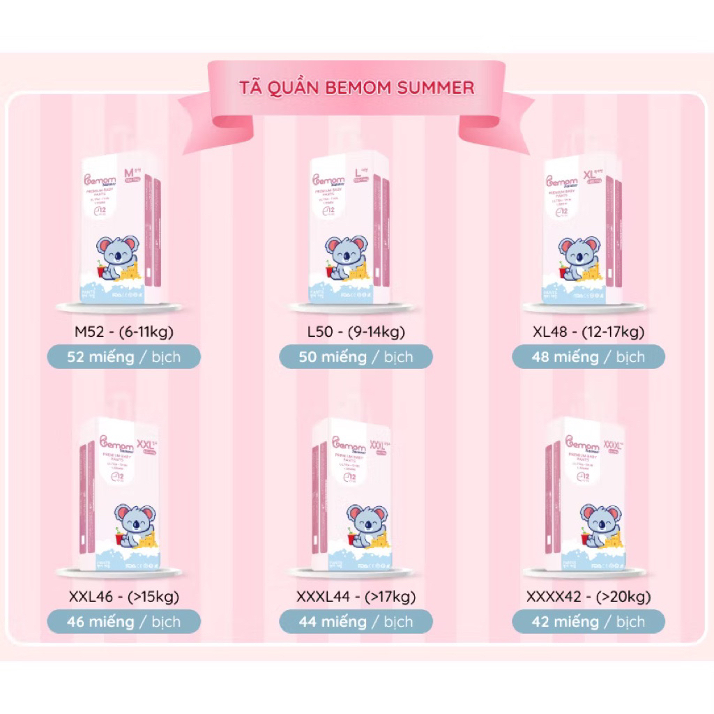 Tã Quần Bemom Shop Đủ Size