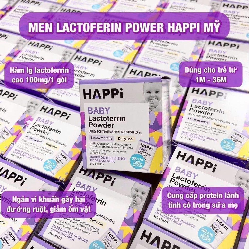 Bột Happi Baby Lactoferrin Powder của Úc