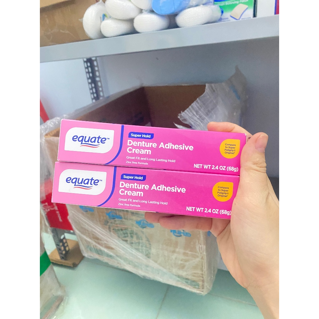 HÀNG MỸ) KEO DÁN HÀM RĂNG GIẢ EQUATE 68GR