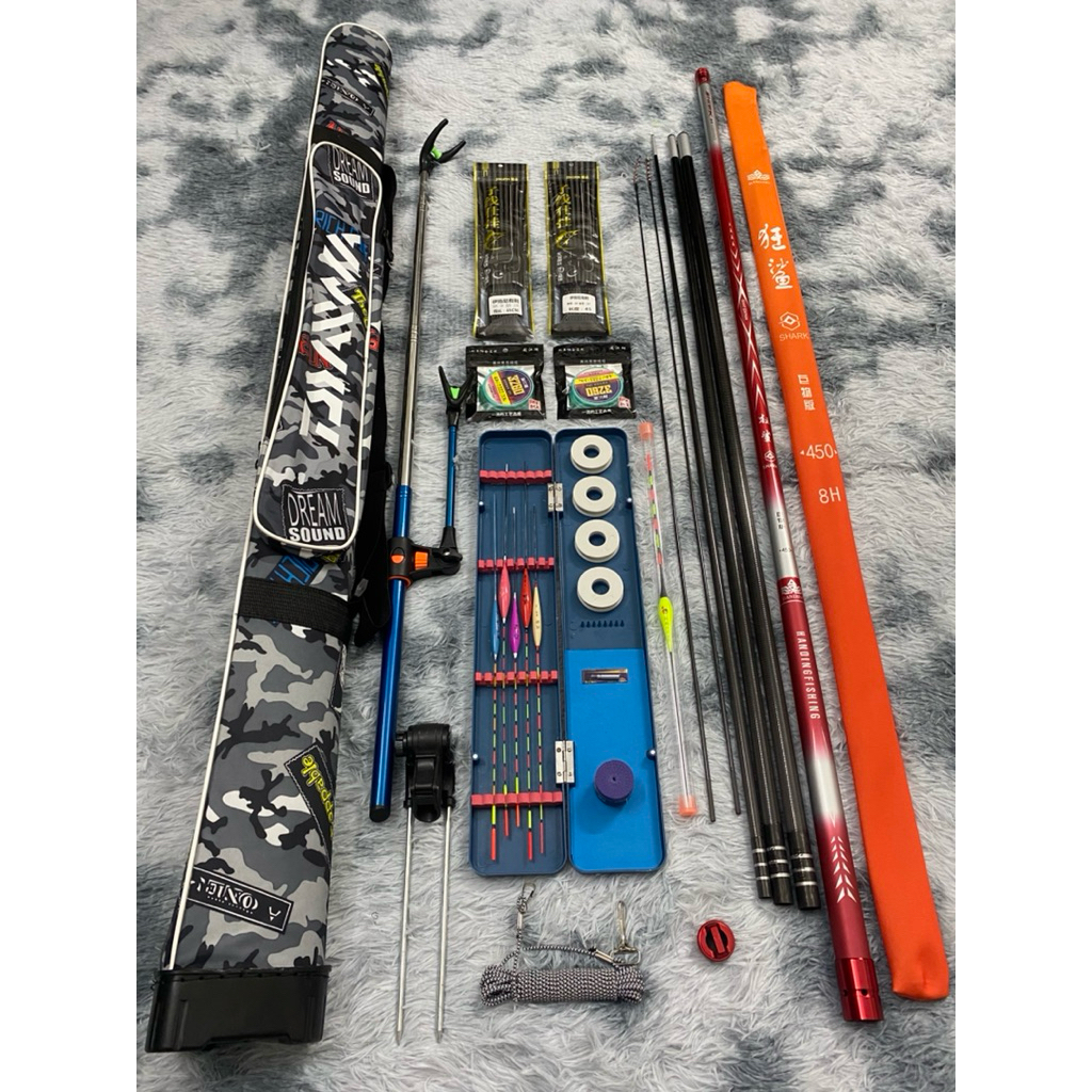 Full Combo cần tay Handing Shark 8H-19i câu đơn đài