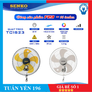 Quạt treo tường 2 dây senko tc16/tc1623 bảo hành 1 năm chính hãng