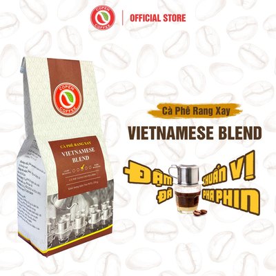 Cà phê rang xay Vietnamese Blend gói 250g - Rang vừa - Đắng vừa, thơm nhẹ - Pha phin - Copen Coffee