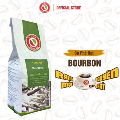 Cà phê hạt Bourbon gói 250g - Rang vừa - Đắng đậm, chua thanh - Pha máy/pha phin - Copen Coffee