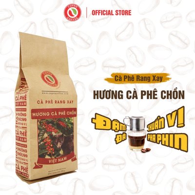 Cà phê rang xay Hương cà phê chồn gói 200g - Rang vừa - Đắng đậm - Pha phin - Copen Coffee