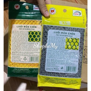 Giẻ Lưới Rửa Chén Bát Cao Cấp Samran Vàng Bền Gấp 10 Lần