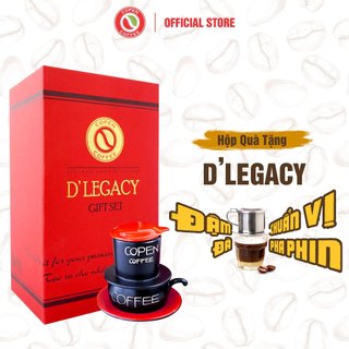 Hộp quà tặng d' legacy gift set - đắng nhẹ - pha phin - copen coffee