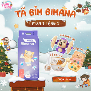   1BM  Tã Bỉm NgàyĐêm BIMANA HÀN QUỐC chất lượng,mềm mại,an toàn,thấm hút tốt size NB S M L XL XXL XXXL,bỉm dán bỉm quần 