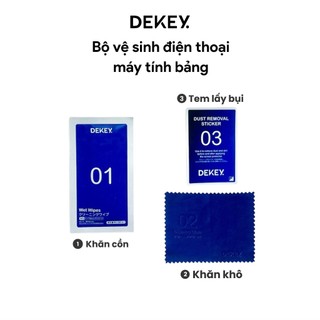  Bộ Vệ Sinh Màn Hình Điện Thoại DEKEY – Đầy Đủ Khăn Cồn & Dính Bụi Làm Sạch Bề Mặt Điện Thoại 