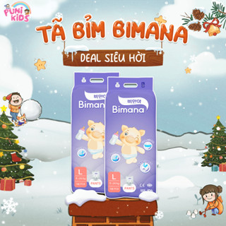   2BM COMBO 2 BỊCH Tã Bỉm NgàyĐêm BIMANA HÀN QUỐC chất lượng,mềm mại,antoàn,thấm hút tốt sizeNB S M L XL XXL XXXLdán quần 