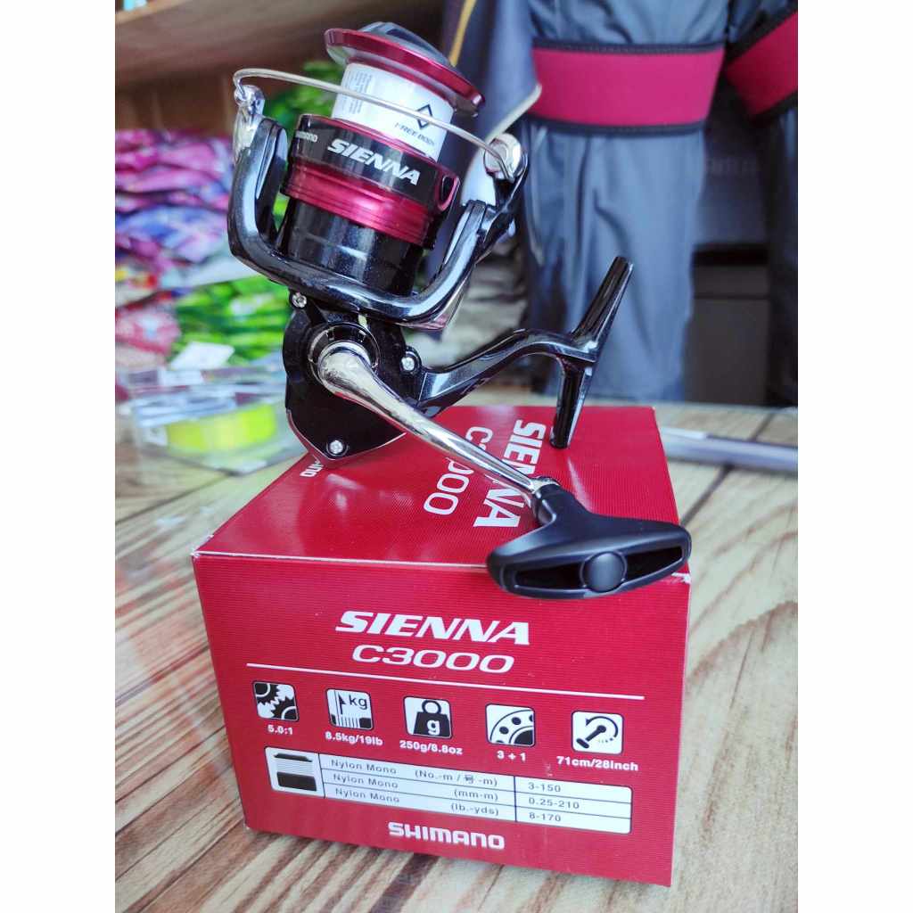 Máy câu cá - máy  đứng  Sienna có  size  2500 - 3000 - 4000 chọn ở phân loại.