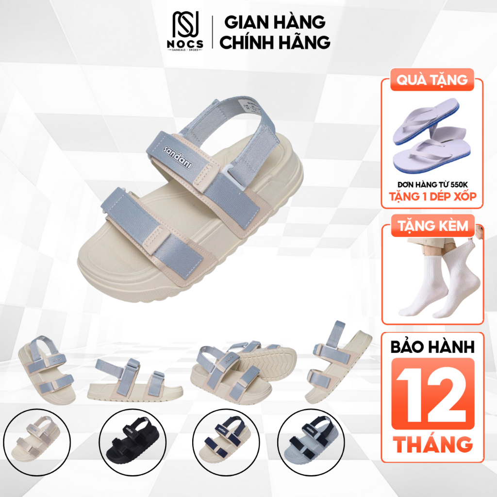 Giày Sandal Trẻ Em SANDANI S1+ 2 Quai NOCS , Dép Quai Hậu Trẻ Em Đế Phylon Nhẹ Êm Đi Học Đi Chơi