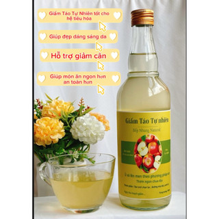 Giấm Táo Lên Men Tự Nhiên Nguyên Chất – Giấm Thực Phẩm Nhà Làm – 300ml