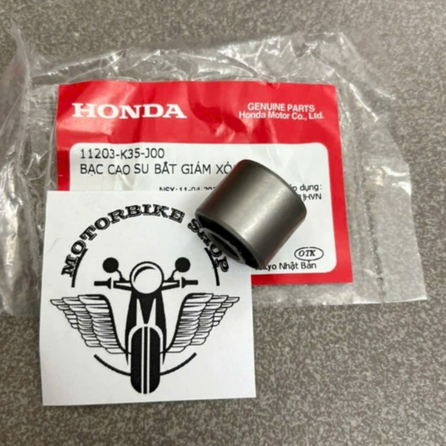 Bạc cao su treo máy Air Blade AB, Vision, SH mode, Lead, Vario Click PCX, Ắc treo gắp sau 11203K35J0