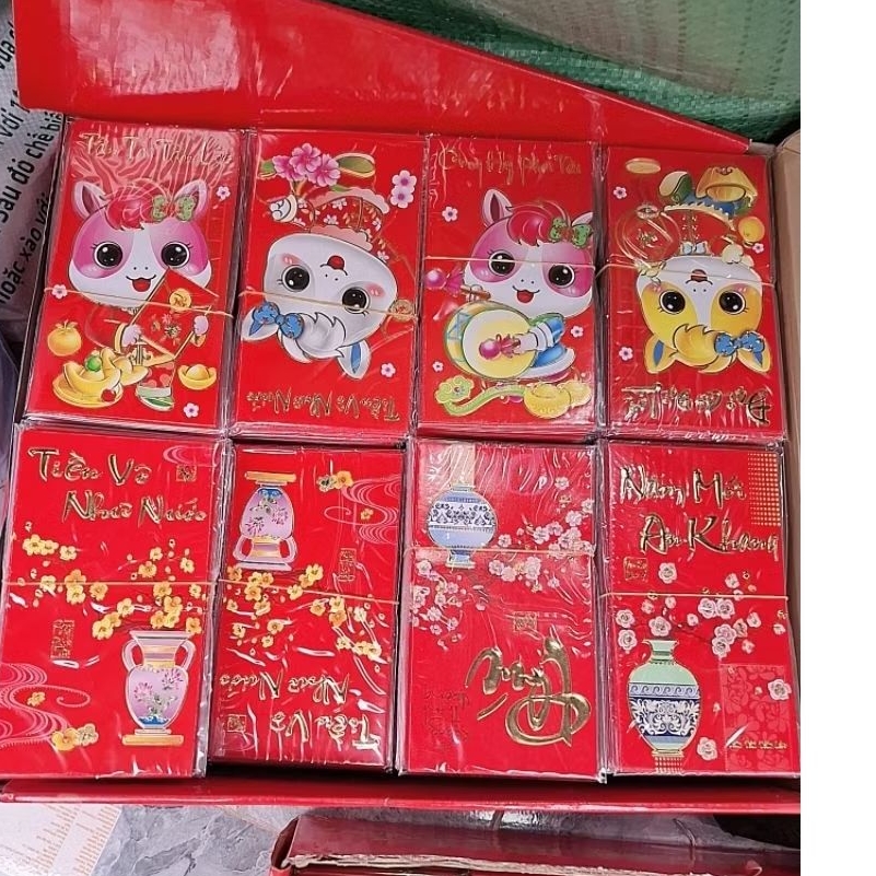 #Sỉ 10 tệp Lì xì giấy nhung đẹp