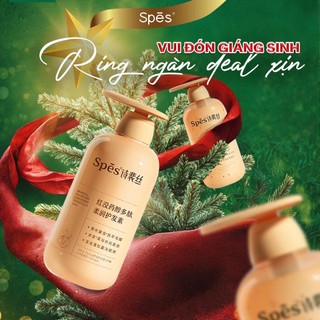  Dầu gội dầu xả sạch gàu SPES Polypeptide dưỡng ẩm kiềm dầu giảm ngứa cho da đầu nhạy cảm 500ml 