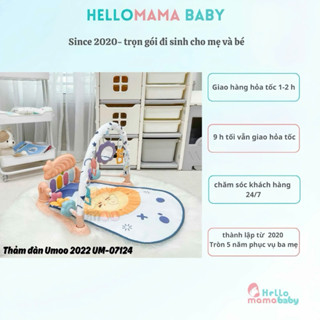  Thảm đàn Umoo cho bé - Bảo hành chính hãng 3 tháng  giúp phát triển đa giác quan cho bé -Hellomama * 