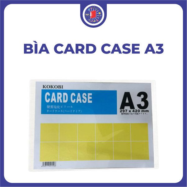 Bìa Card Case Nhựa A3 A4 A5 VPP Năng Động Trong Suốt Dễ Quan Sát Tài Liệu Bên Trong