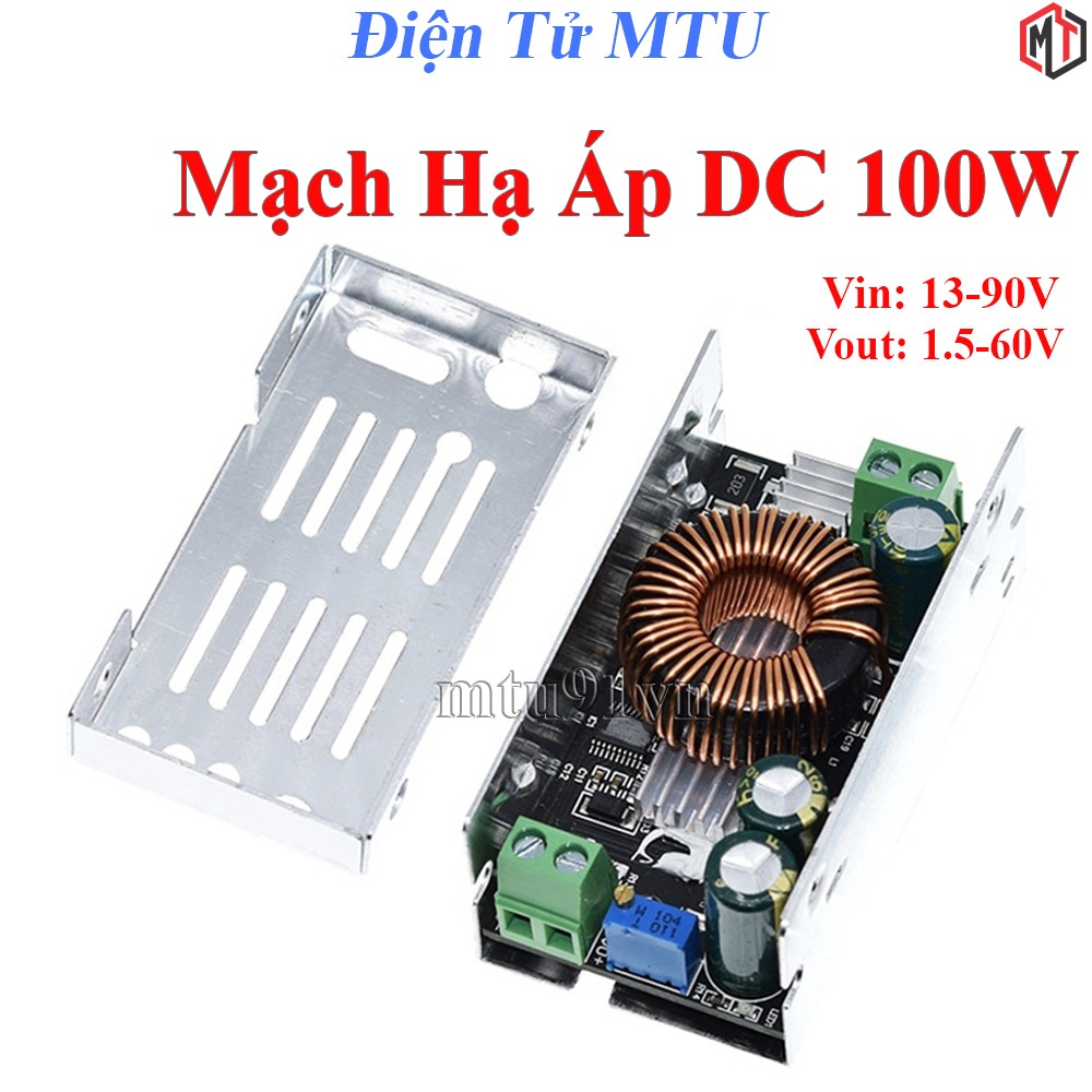 Mạch Hạ Áp, Giảm Áp DC Buck90 - Vào 13-90VDC ra 1.5-60VDC - Công Suất Tối Đa 100W 6A