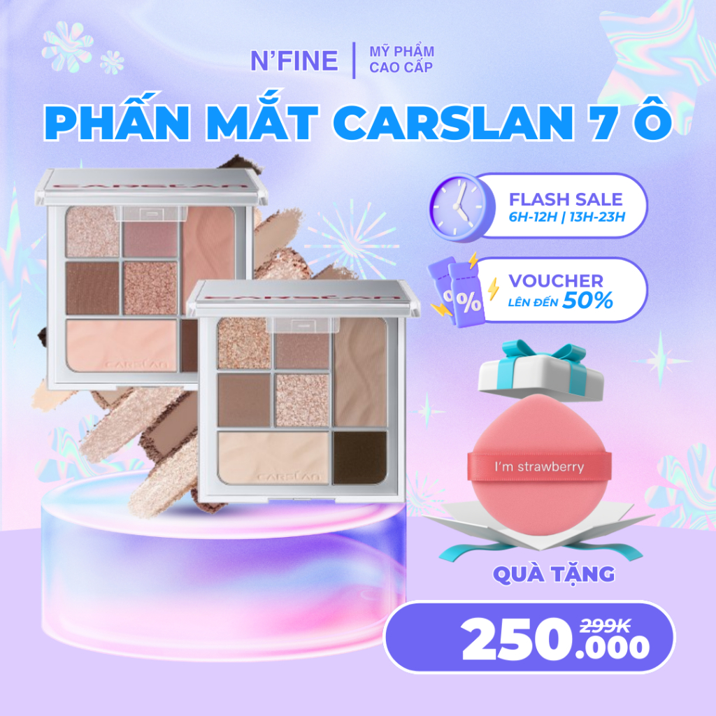 Bảng phấn mắt đa năng Carmen Caslan 7 ô 9g
