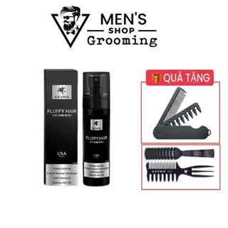   TẶNG LƯỢC GẤP  Xịt bồng bềnh Akuma Fluffy Hair 120ml giúp tạo phồng tóc dành cho Nam và Nữ 