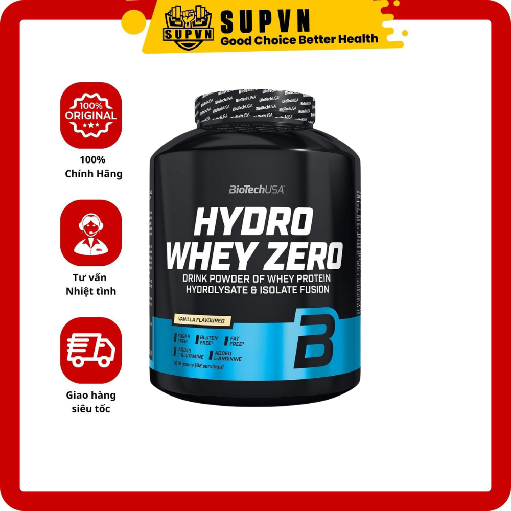 BioTechUSA Hydro Whey Zero 4lbs Hỗ Trợ Bổ Sung Năng Lượng Dạng Hộp Lớn